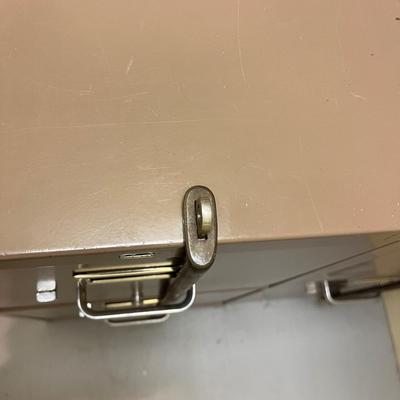 Two Metal File Cabinets & Lockbox (L-MG)