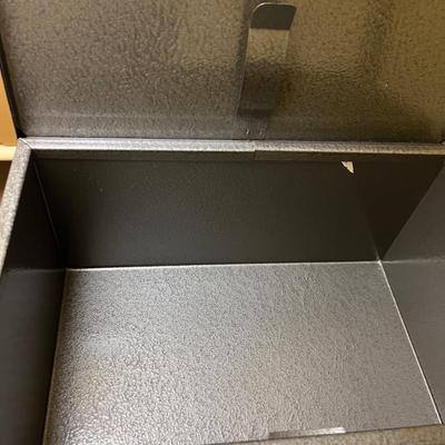 Two Metal File Cabinets & Lockbox (L-MG)
