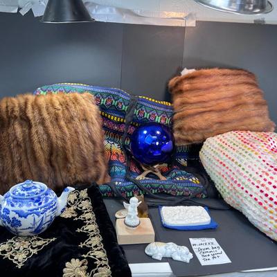 Guatemalan Large drum bag, Ribbon Bed Spread Pillows