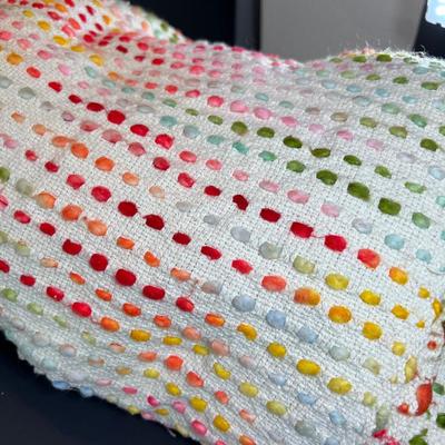 Guatemalan Large drum bag, Ribbon Bed Spread Pillows