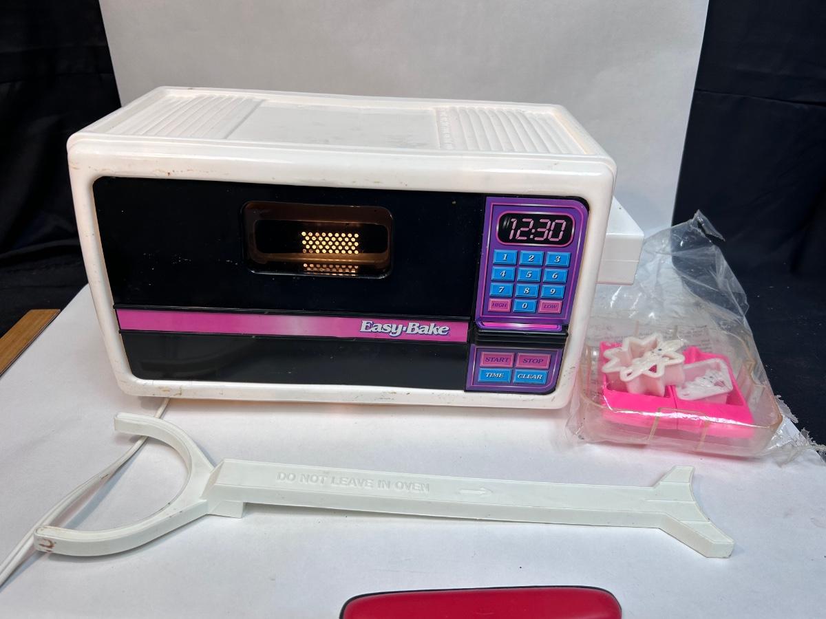 Older Easy Bake Oven and Snack Center Original Accessories & Box Plus  Extras