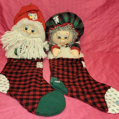 Set of Mr & Mrs Claus Stockings
