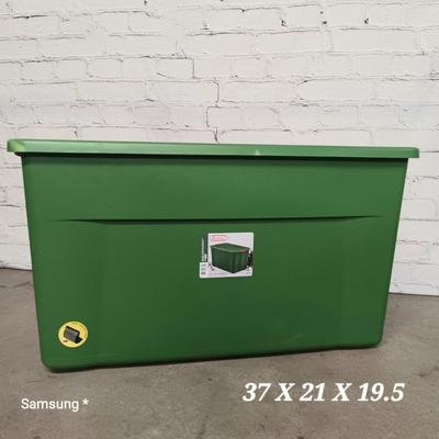 1 - Extra Large Green Storage Bin