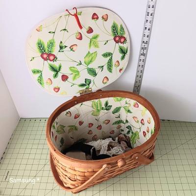 Strawberry Sewing Basket 