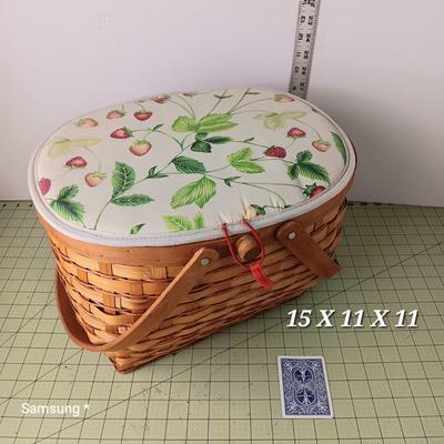Strawberry Sewing Basket 