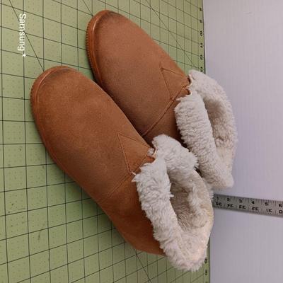 Slipper Booties - Tan - Mens Size 11