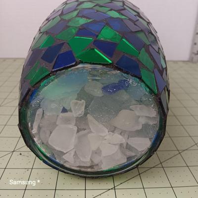 Mosaic Glass Vase