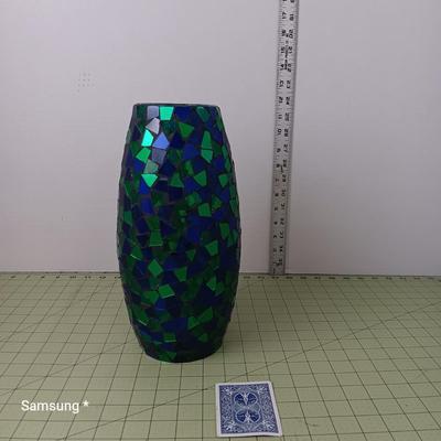 Mosaic Glass Vase