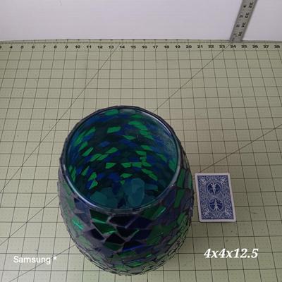 Mosaic Glass Vase