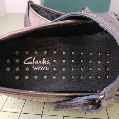 Clarks Wave Mary Janes - Metallic - Size 7.5