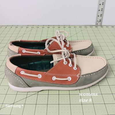 Natural Sport Boat Shoes -  Womens Size 8