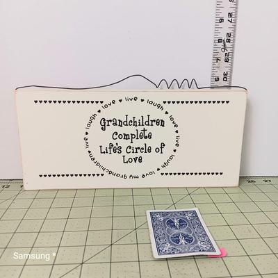 Grandchildren Complete Life's Circle Sign