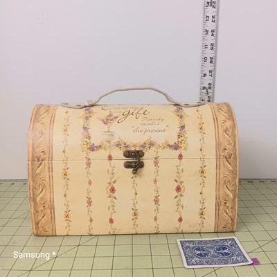 Decorative Floral Box with Latch 