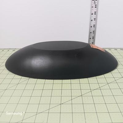 Long Oval Bowl with House Painting