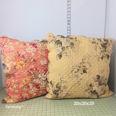 Floral Quilted Decorative Pillows