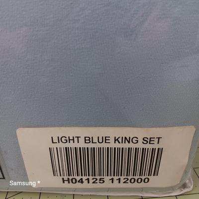 Northern Lights Bedding - Light Blue - King Size