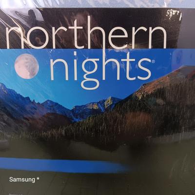 Northern Lights Bedding - Light Blue - King Size