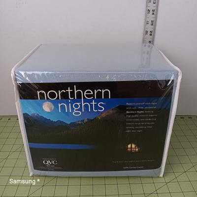 Northern Lights Bedding - Light Blue - King Size