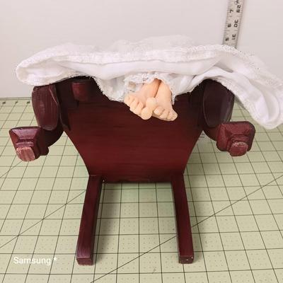 Breast Cancer Awareness Fairy Grandmother Doll with Chair