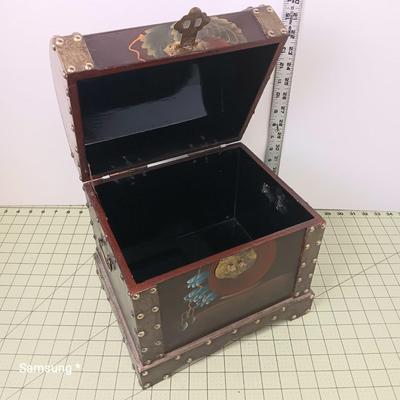 Decorative Wooden Floral Box with Latch 