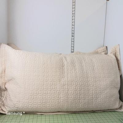 Cream Quilt Pillows
