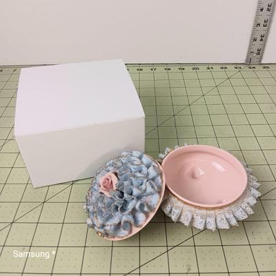 Vintage Ceramic Jewelry Box
