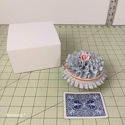 Vintage Ceramic Jewelry Box
