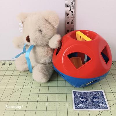 Teddy Bear and Shape Sorting Toy