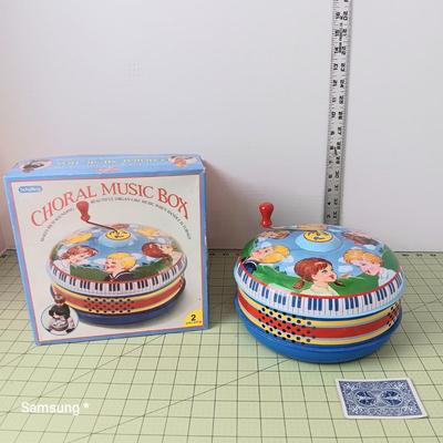Vintage Schylling Tin Choral Music Box