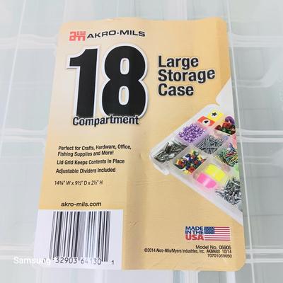 18 Compartment Large Storage Case
