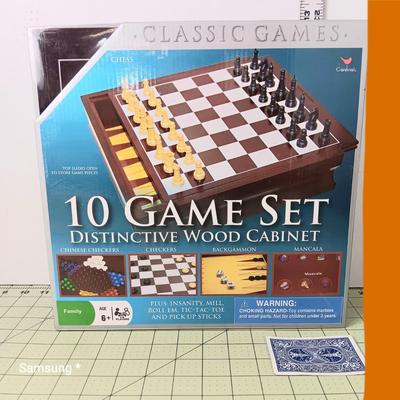 Wood 10-Game Set
