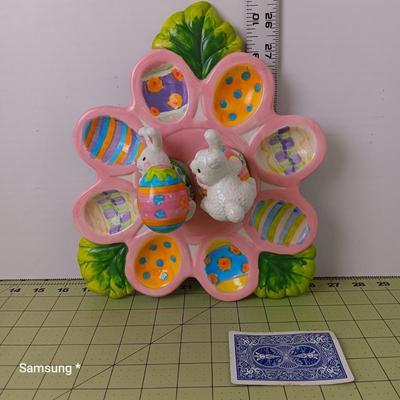 Deviled Egg Easter Dish