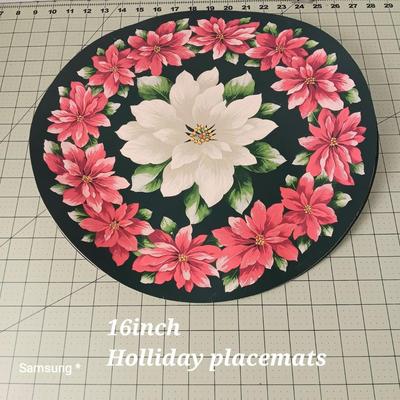 16" Poinsettia Placemats