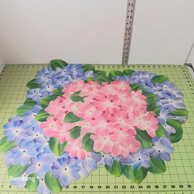 Hydrangeas Placemats 4-Purple 2-Pink