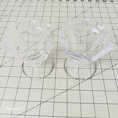 2 Sundae Glasses & 3 Hershey Chocolate Lover  glasses