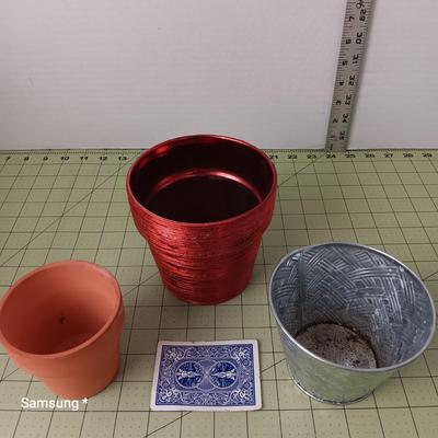 Assortment of Small Planter Pots