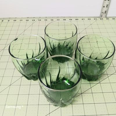 Green Glassware - Juice Glasses