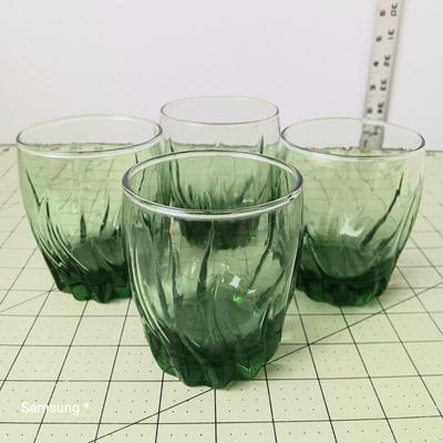 Green Glassware - Juice Glasses