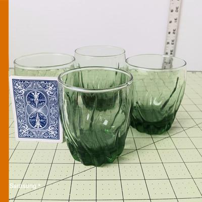 Green Glassware - Juice Glasses