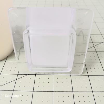 Battery Operated Candle and White Candle Holder