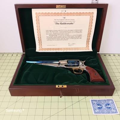 "The Rattlesnake" - The New England Collectors Society Frederic Remington Commemorative Pistol Gun