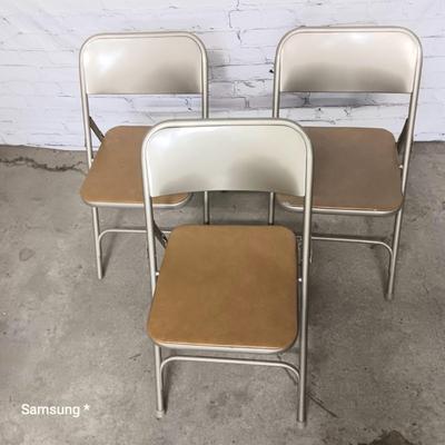 3 Folding Chairs