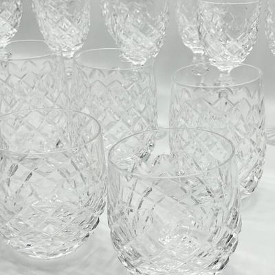 WATERFORD ~ Powerscourt ~ Twenty (20) Crystal Glasses