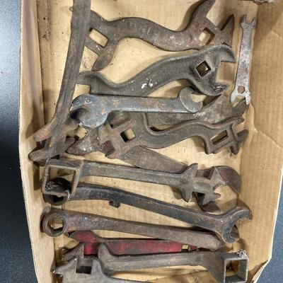 Vintage tractor wrenches