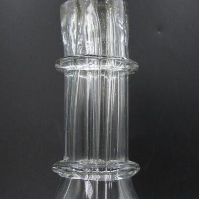 Vintage 4 Chamber Blown Glass Decanter Liquor Bar Bottle France Fait-Main 1920's