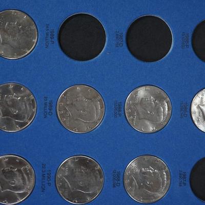 KENNEDY HALF DOLLAR COLLECTION NON SEQUENCED 198-90  COLLECTION