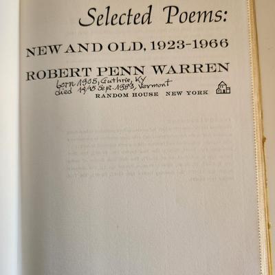 Selected Poems New & Old 1923 - 1966 by Robert Penn Warren