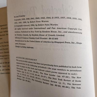 Selected Poems New & Old 1923 - 1966 by Robert Penn Warren