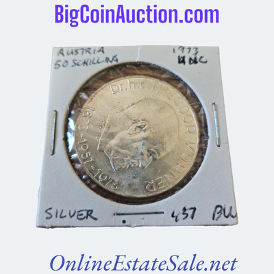 1973 Austria 50 Schilling silver