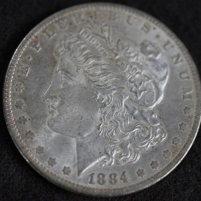 1884 SILVER MORGAN DOLLAR O MINT MARK